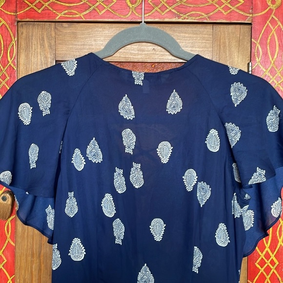 Cupcakes and Cashmere Dress Blue White “Velina” Women’s Sz: 0 (XS) - Picture 8 of 12